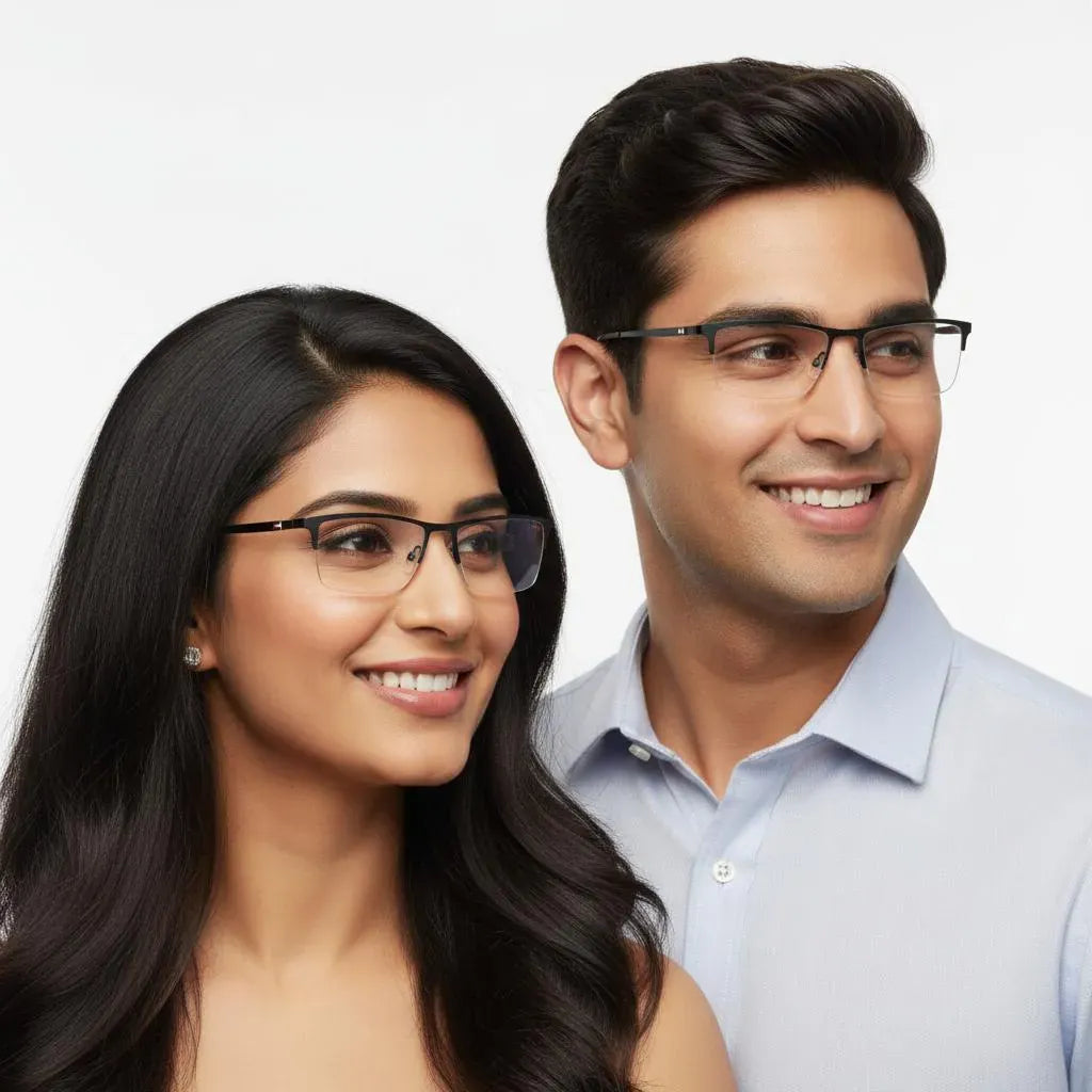 Tommy Hilfiger Eyeglasses Tommy Hilfiger Half Rim Frame for Men & Women 159640