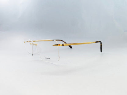 Tommy Hilfiger Eyeglasses Tommy Hilfiger Rimless Frame for Men & Women 213454
