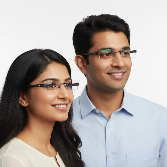 Tommy Hilfiger Eyeglasses Tommy Hilfiger Rimless Rectangle Specs For Men & Women 166315