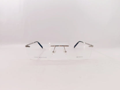 Tommy Hilfiger Eyeglasses Tommy Hilfiger Rimless Rectangle Specs For Men & Women 272462